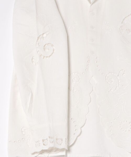 anuke Cutwork Opencollar Shirts（シャツ/ブラウス）｜anuke