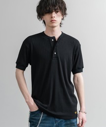 KRIFF MAYER クリフメイヤー ワンポイントロゴ針抜きヘンリーネックTシャツ 2545102