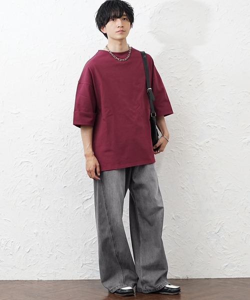 MinoriTY(マイノリティ)の「【MinoriTY】立体裁断ワイドバギーカーブデニムパンツ メンズ 春服 夏服(デニムパンツ・メンズ・ブラック/グレー/ブラウン/ブルー・LL/L/M)」の12枚目の写真
