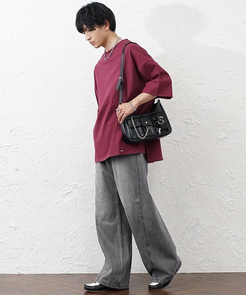 MinoriTY(マイノリティ)の「【MinoriTY】立体裁断ワイドバギーカーブデニムパンツ メンズ 春服 夏服(デニムパンツ・メンズ・ブラック/グレー/ブラウン/ブルー・LL/L/M)」の13枚目の写真