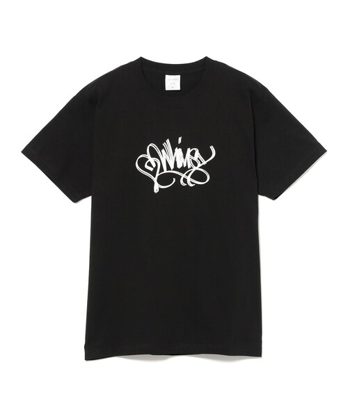 BEAMS T(ビームスティー)の「WHIMSY SOCKS / TAGGING TEE(Tシャツ/カットソー・メンズ・ブラック・L/XL)」の1枚目の写真