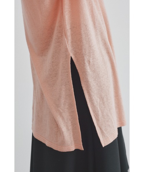Muel Chic(ミュエルシック)の「Soft CS ソフトカットソー(Tシャツ/カットソー・レディース・ラベンダー/ブラック/オフホワイト/ライム/サーモンピンク・FREE)」の8枚目の写真