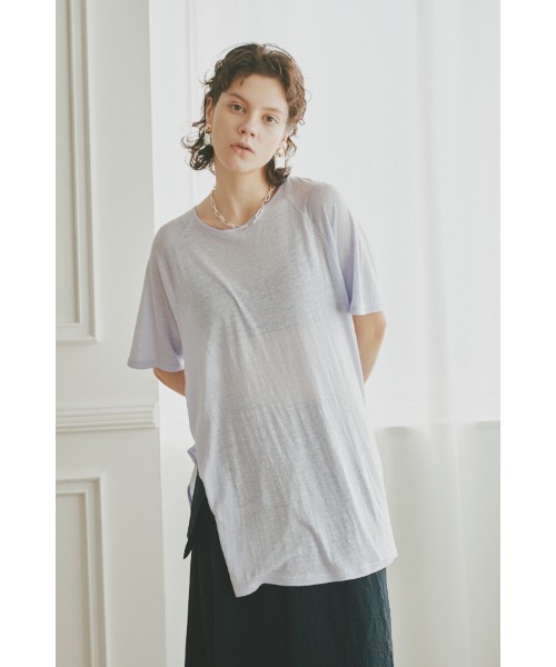 Muel Chic(ミュエルシック)の「Soft CS ソフトカットソー(Tシャツ/カットソー・レディース・ラベンダー/ブラック/オフホワイト/ライム/サーモンピンク・FREE)」の22枚目の写真