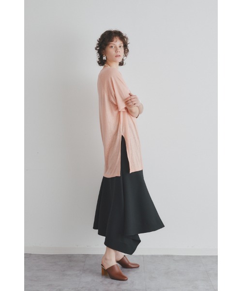 Muel Chic(ミュエルシック)の「Soft CS ソフトカットソー(Tシャツ/カットソー・レディース・ラベンダー/ブラック/オフホワイト/ライム/サーモンピンク・FREE)」の15枚目の写真