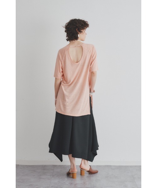 Muel Chic(ミュエルシック)の「Soft CS ソフトカットソー(Tシャツ/カットソー・レディース・ラベンダー/ブラック/オフホワイト/ライム/サーモンピンク・FREE)」の14枚目の写真