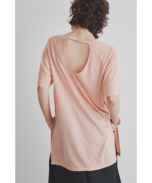Muel Chic(ミュエルシック)の「Soft CS ソフトカットソー(Tシャツ/カットソー・レディース・ラベンダー/ブラック/オフホワイト/ライム/サーモンピンク・FREE)」の6枚目の写真
