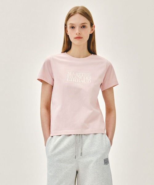 MARITHE + FRANCOIS GIRBAUD(マリテフランソワジルボー)の「W CLASSIC LOGO TEE(Tシャツ/カットソー・レディース・ヘザーグレー/クリーム/ネイビー/スカイブルー系/ホワイト/ライトピンク/ブラック/その他・SMALL/MEDIUM)」の7枚目の写真