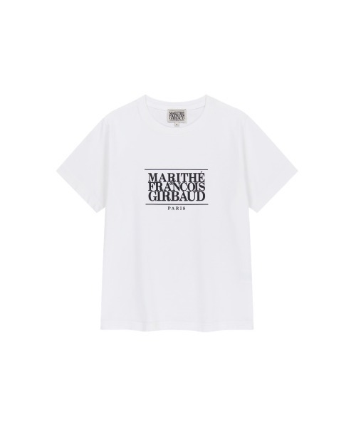 MARITHE + FRANCOIS GIRBAUD(マリテフランソワジルボー)の「W CLASSIC LOGO TEE(Tシャツ/カットソー・レディース・ヘザーグレー/クリーム/ネイビー/スカイブルー系/ホワイト/ライトピンク/ブラック/その他・SMALL/MEDIUM)」の2枚目の写真