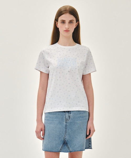 MARITHE + FRANCOIS GIRBAUD(マリテフランソワジルボー)の「W CLASSIC LOGO TEE(Tシャツ/カットソー・レディース・ヘザーグレー/クリーム/ネイビー/スカイブルー系/ホワイト/ライトピンク/ブラック/その他・SMALL/MEDIUM)」の8枚目の写真