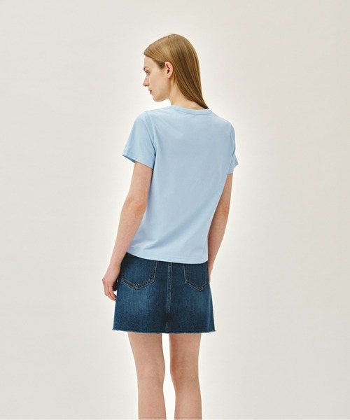 MARITHE + FRANCOIS GIRBAUD(マリテフランソワジルボー)の「W CLASSIC LOGO TEE(Tシャツ/カットソー・レディース・ヘザーグレー/クリーム/ネイビー/スカイブルー系/ホワイト/ライトピンク/ブラック/その他・SMALL/MEDIUM)」の18枚目の写真