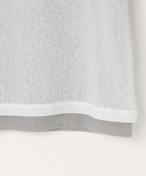 LOWRYS FARM(ローリーズファーム)の「レイヤードヘンリーSS 638392(Tシャツ/カットソー・レディース・ピンク/ブラック/ブラウン/ホワイト・FREE)」の20枚目の写真