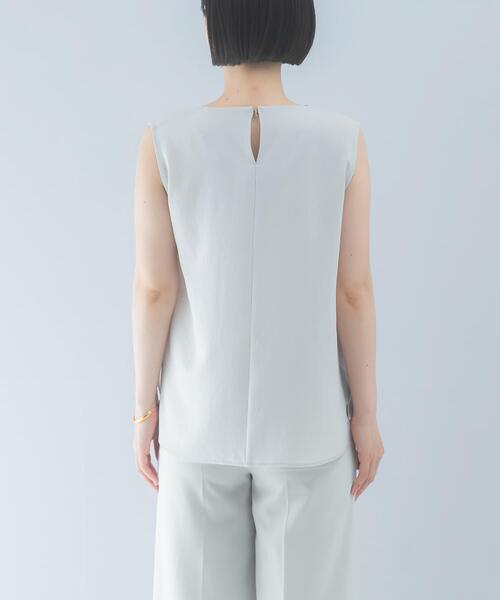 URBAN RESEARCH ROSSO WOMEN（アーバンリサーチ　ロッソ）の「クールタッチ 防シワドレープブラウス（シャツ/ブラウス・レディース・ミント/ブルー系その他/グレー系その他・FREE）」の12枚目の写真