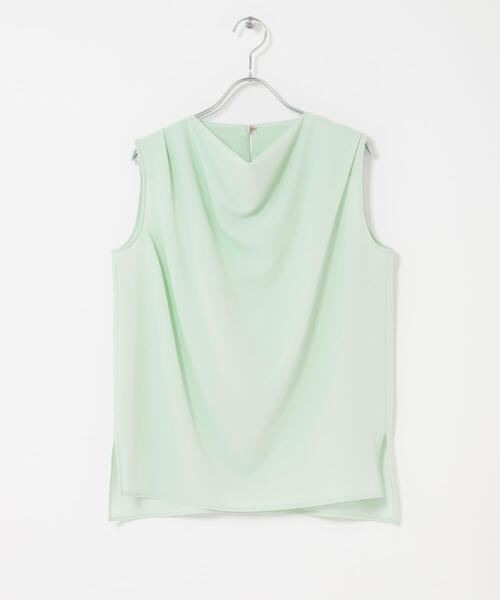 URBAN RESEARCH ROSSO WOMEN（アーバンリサーチ　ロッソ）の「クールタッチ 防シワドレープブラウス（シャツ/ブラウス・レディース・ミント/ブルー系その他/グレー系その他・FREE）」の21枚目の写真