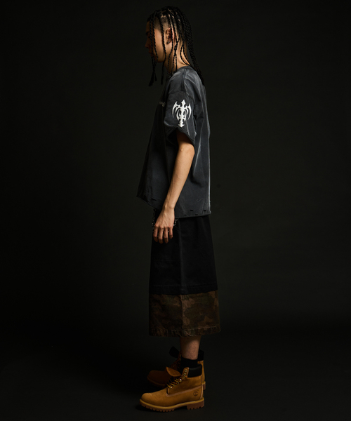 JOINT WORKS(ジョイントワークス)の「レイヤードカモショーツ / J Layered Camo Pants(その他パンツ・メンズ・グレー/ブラック・MEDIUM/LARGE)」の3枚目の写真