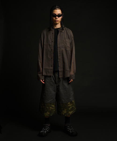 JOINT WORKS(ジョイントワークス)の「レイヤードカモショーツ / J Layered Camo Pants(その他パンツ・メンズ・グレー/ブラック・MEDIUM/LARGE)」の5枚目の写真