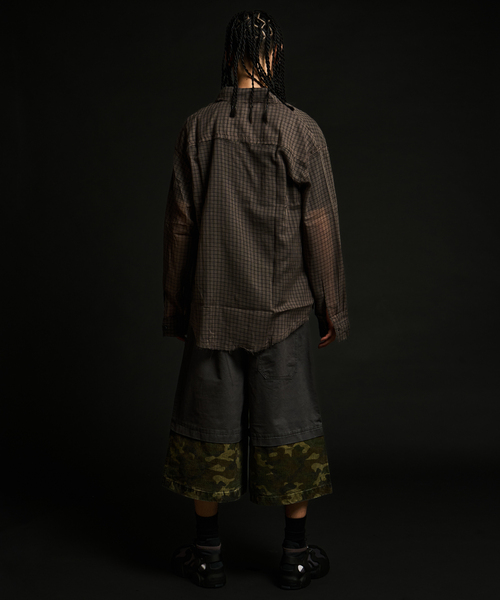JOINT WORKS(ジョイントワークス)の「レイヤードカモショーツ / J Layered Camo Pants(その他パンツ・メンズ・グレー/ブラック・MEDIUM/LARGE)」の8枚目の写真