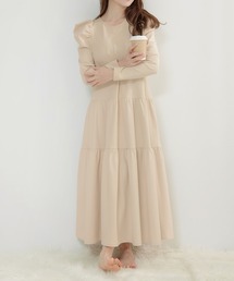 新品。未使用。 リアラPG　ドレスコート　ベージュ セール】Liala×PG｜リアラバイピージー（レディース）のワンピース