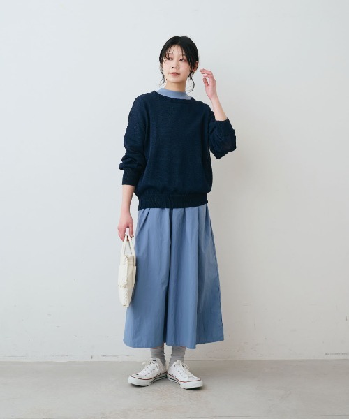 THREE FIFTY STANDARD 国産の和紙混ニットプル