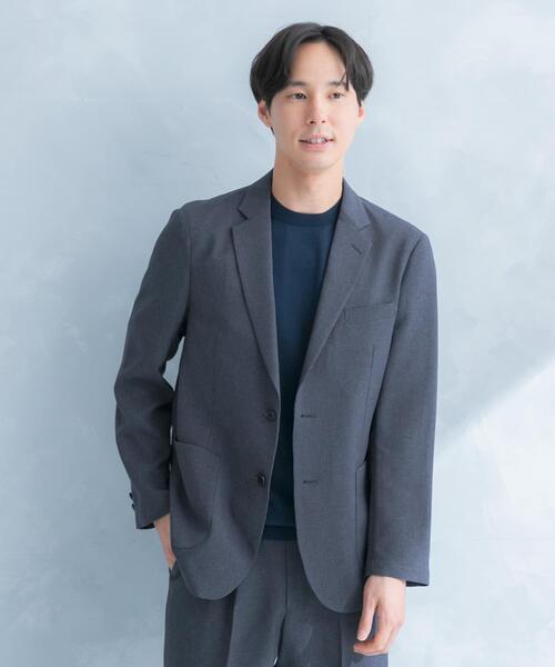 セール】LIFE STYLE TAILOR リネンライク千鳥柄コンフォータブル