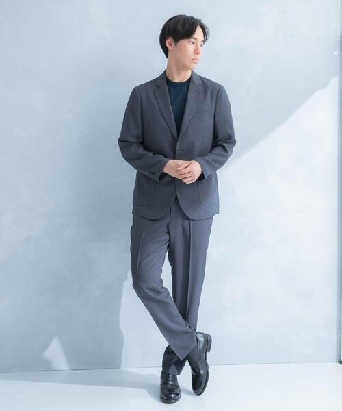 URBAN RESEARCH DOORS(アーバンリサーチドアーズ)の「LIFE STYLE TAILOR リネンライク千鳥柄コンフォータブルジャケット(その他アウター・メンズ・グレー/ブラウン・LARGE/SMALL/X-LARGE/MEDIUM)」の5枚目の写真