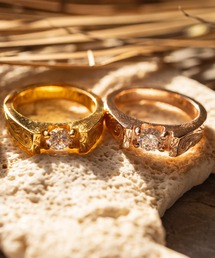 zirconia ring/【ハワイアンジュエリー】【サージカルステンレス】【金属アレルギー対応】【IRIEBEACH / アイリービーチ】つけっぱなしOK