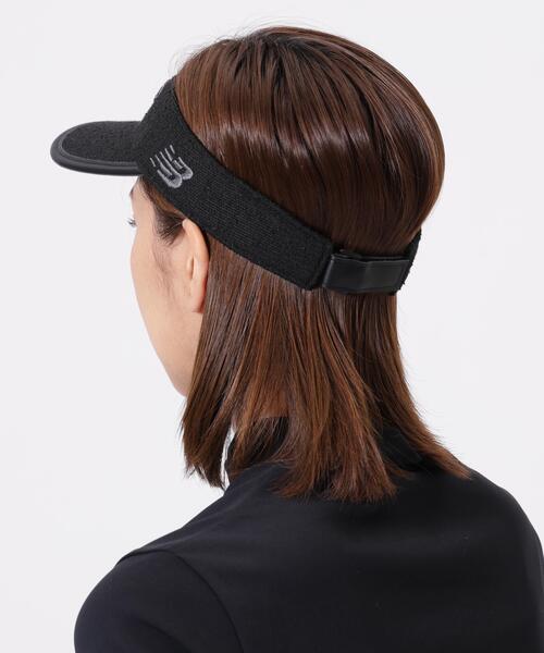 New Balance Golf(ニューバランスゴルフ)の「【new balance golf】サマーツイード バイザー (WOMENS)(サンバイザー・レディース・ホワイト/ブラック・FREE)」の3枚目の写真