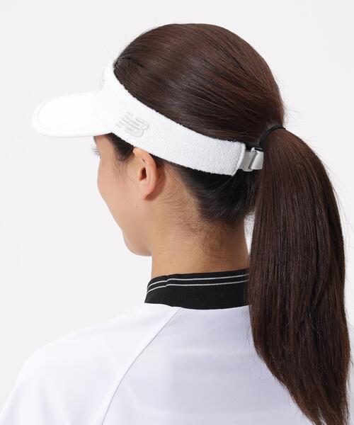 New Balance Golf(ニューバランスゴルフ)の「【new balance golf】サマーツイード バイザー (WOMENS)(サンバイザー・レディース・ホワイト/ブラック・FREE)」の8枚目の写真