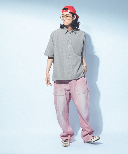 Kappa(カッパ)の「≪Kappa×and ST ウェルネスクラブ≫ポケットミニ刺繍半袖パターンシャツ(シャツ/ブラウス・レディース・ブラウン/ネイビー/ライトブルー・LARGE/MEDIUM/SMALL)」の16枚目の写真