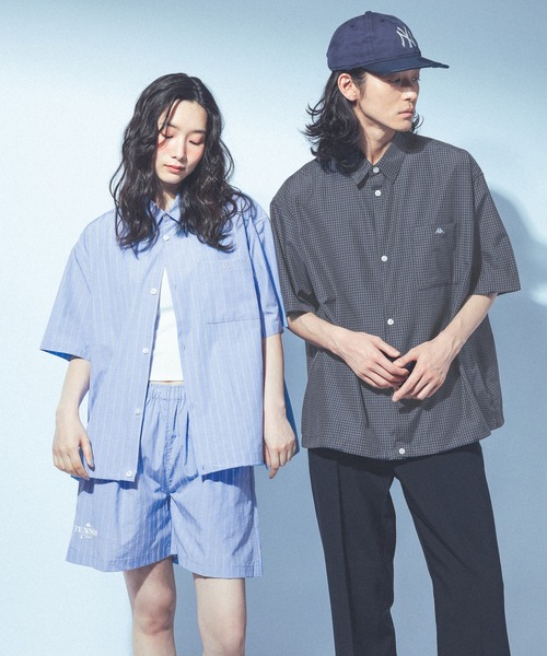 Kappa(カッパ)の「≪Kappa×and ST ウェルネスクラブ≫ポケットミニ刺繍半袖パターンシャツ(シャツ/ブラウス・レディース・ブラウン/ネイビー/ライトブルー・LARGE/MEDIUM/SMALL)」の14枚目の写真