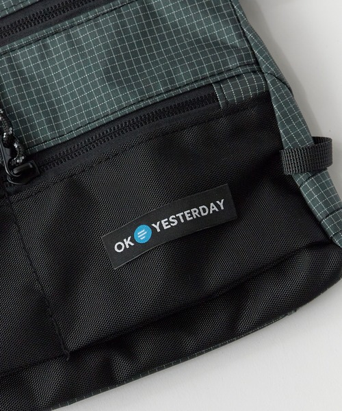 OK YESTERDAY(オッケーイエスタデイ)の「OK YESTERDAY / オーケー イエスタデイ リップストップミニショルダーバッグ 2026年 夏 夏服(ショルダーバッグ・メンズ・ブラック/ブルー/グリーン/イエロー/オレンジ・FREE)」の19枚目の写真