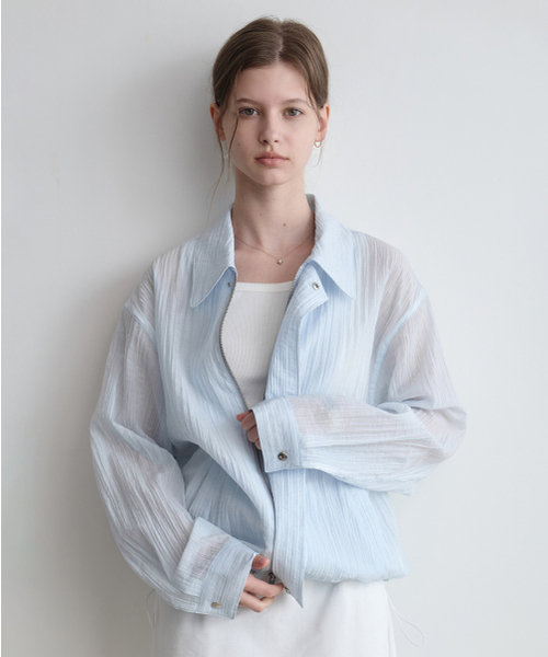 LENAV(ルナブ)の「les rainy summer wind kara Jacket (sky)(ナイロンジャケット・レディース・その他・FREE)」の1枚目の写真