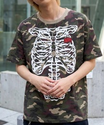 A'GEM/9 × .kom 『FREEDEE/フリーディー』スケルトングラフィック Tシャツ