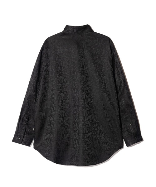 glamb(グラム)の「Suit Fabric Oversize Shirt / スーツファブリックオーバーサイズシャツ(シャツ/ブラウス・メンズ・ブラック/ブラック系その他/グレー・S/M/L)」の6枚目の写真