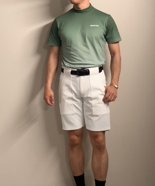 BRIEFING(ブリーフィング)の「【BRIEFING GOLF/ブリーフィングゴルフ】MEN’S GRADATION HIGHNECK(Tシャツ/カットソー・メンズ・ブラック/ブラウン/グリーン・L/M)」の3枚目の写真