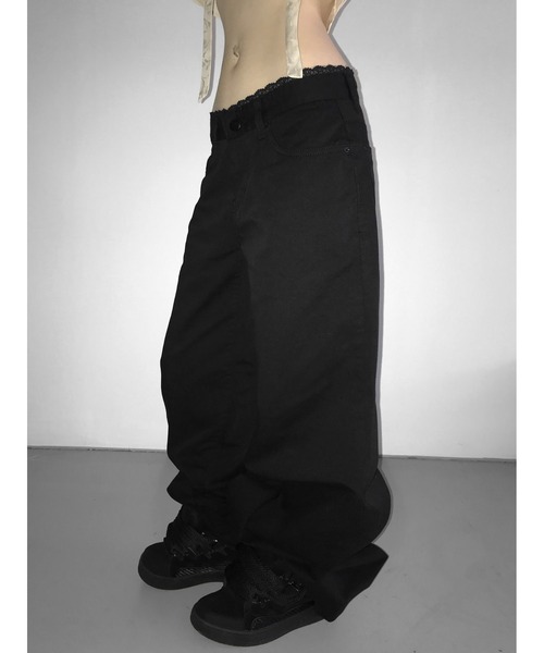 THEAIRTOWN(ジエアタウン)の「86 lingerie wide pt(その他パンツ・レディース・ブラック・SMALL/MEDIUM)」の3枚目の写真