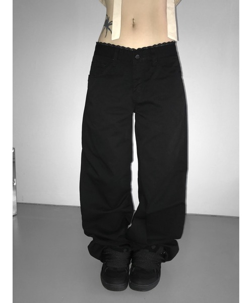 THEAIRTOWN(ジエアタウン)の「86 lingerie wide pt(その他パンツ・レディース・ブラック・SMALL/MEDIUM)」の2枚目の写真