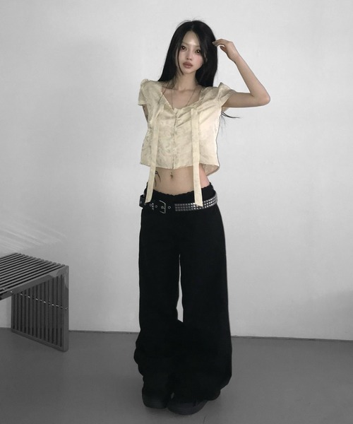 THEAIRTOWN(ジエアタウン)の「86 lingerie wide pt(その他パンツ・レディース・ブラック・SMALL/MEDIUM)」の8枚目の写真