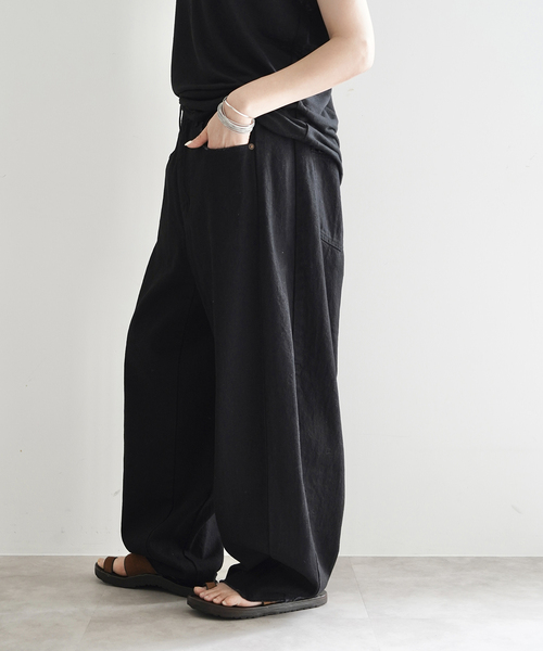 JOURNAL STANDARD LUXE(ジャーナルスタンダード ラックス)の「《追加》11OZデニム スウィッチパンツ(001/010)(デニムパンツ・レディース・ブラック/ホワイト・SMALL/MEDIUM)」の4枚目の写真