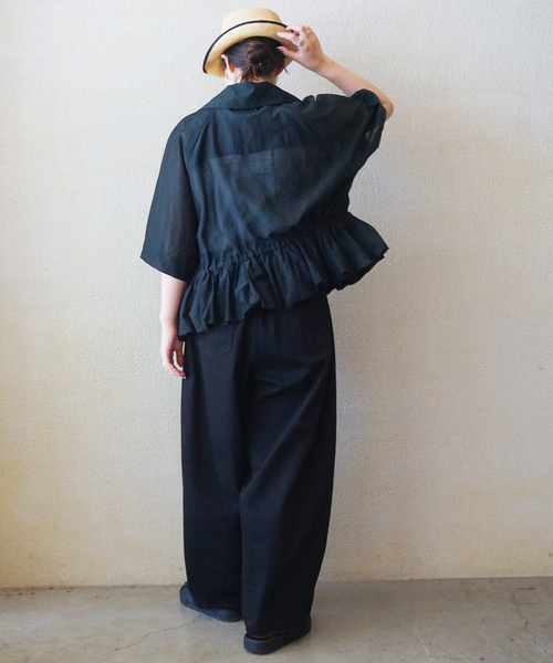 JOURNAL STANDARD LUXE（ジャーナルスタンダード　ラックス）の「《追加》11OZデニム スウィッチパンツ（001/010）（デニムパンツ・レディース・ブラック/ホワイト・SMALL/MEDIUM）」の21枚目の写真