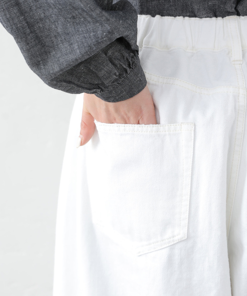 JOURNAL STANDARD LUXE（ジャーナルスタンダード　ラックス）の「《追加》11OZデニム スウィッチパンツ（001/010）（デニムパンツ・レディース・ブラック/ホワイト・SMALL/MEDIUM）」の7枚目の写真