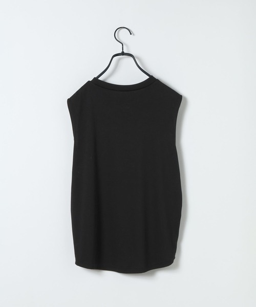 JEANASIS(ジーナシス)の「スムースカットBASIC NS/884420(Tシャツ/カットソー・レディース・ライトブルー/ブラック/グレイッシュベージュ・FREE)」の4枚目の写真