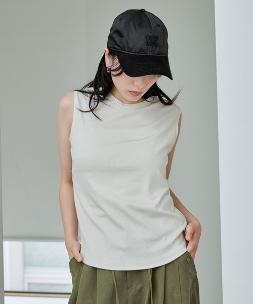 JEANASIS（ジーナシス）の「スムースカットBASIC NS/884420（Tシャツ/カットソー・レディース・ライトブルー/ブラック/グレイッシュベージュ・FREE）」の19枚目の写真