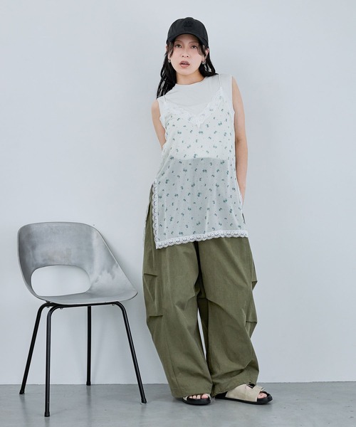 JEANASIS（ジーナシス）の「スムースカットBASIC NS/884420（Tシャツ/カットソー・レディース・ライトブルー/ブラック/グレイッシュベージュ・FREE）」の22枚目の写真