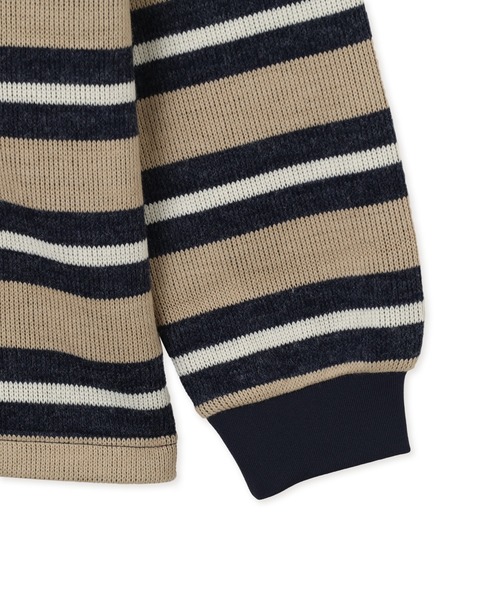 adidas（アディダス）の「adidas STRIPE KNITTED POLO / アディダス ストライプ ニット ポロ（ポロシャツ・レディース・ベージュ系その他・L/M/S）」の7枚目の写真