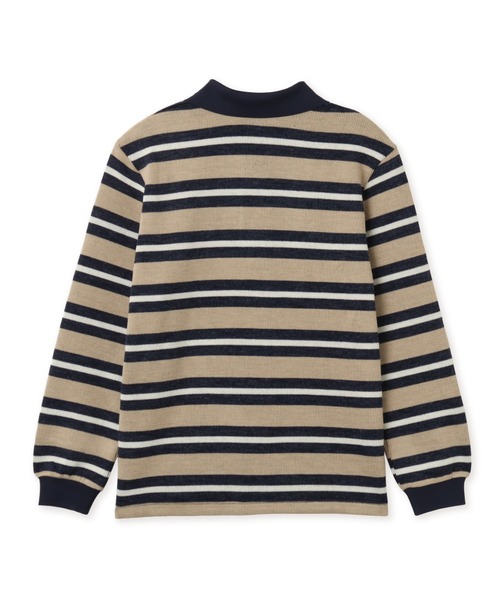 adidas（アディダス）の「adidas STRIPE KNITTED POLO / アディダス ストライプ ニット ポロ（ポロシャツ・レディース・ベージュ系その他・L/M/S）」の8枚目の写真