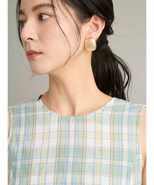 Mila Owen(ミラオーウェン)の「マドラスチェックベアSETマキシワンピース(ワンピース・レディース・ブルー/グリーン・0/1)」の8枚目の写真