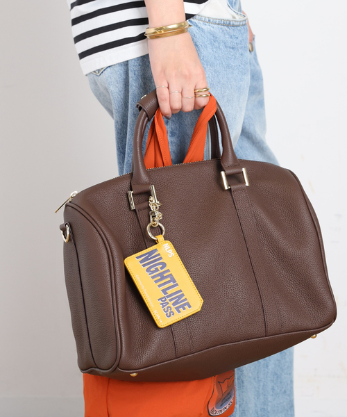 SKIN(スキン)の「【SKIN/スキン】Leather Boston bag(ボストンバッグ・レディース・ブラウン・FREE)」の8枚目の写真