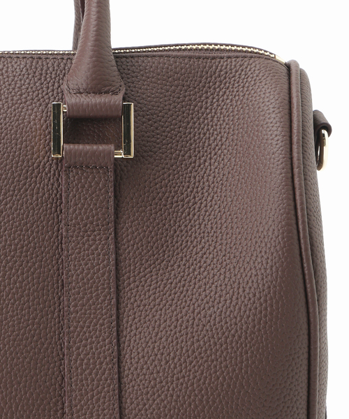 SKIN(スキン)の「【SKIN/スキン】Leather Boston bag(ボストンバッグ・レディース・ブラウン・FREE)」の2枚目の写真