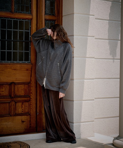 CASPER JOHN(キャスパージョン)の「Mix drivers blouson/ミックスドライバーズブルゾン(ブルゾン・メンズ・チャコールグレー/ベージュ/ブラウン・X-SMALL/MEDIUM/SMALL/LARGE)」の11枚目の写真