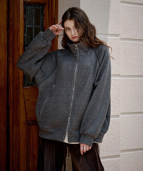 CASPER JOHN(キャスパージョン)の「Mix drivers blouson/ミックスドライバーズブルゾン(ブルゾン・メンズ・チャコールグレー/ベージュ/ブラウン・X-SMALL/MEDIUM/SMALL/LARGE)」の4枚目の写真